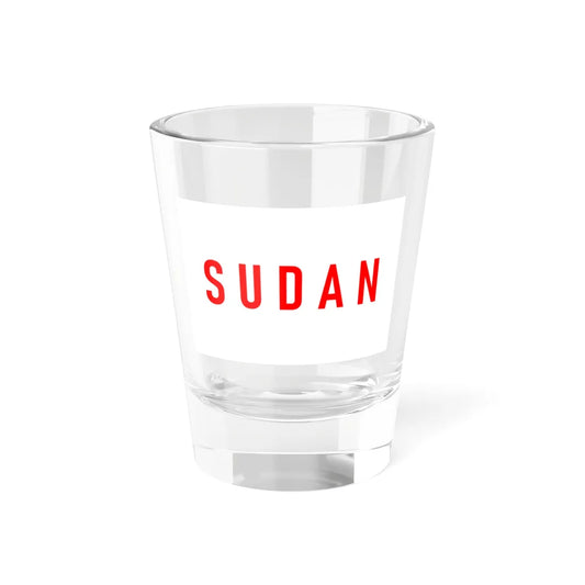 Flag of Sudan Bandung Conference (Sudan) Shot Glass 1.5oz 1.5oz - Go Mug Yourself