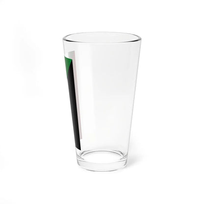 Flag of Sudan vertical flipped (Sudan) Pint Glass 16oz - Go Mug Yourself
