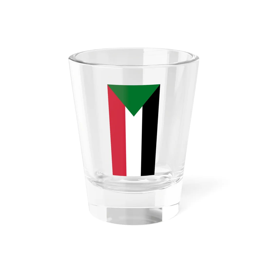 Flag of Sudan vertical flipped (Sudan) Shot Glass 1.5oz 1.5oz - Go Mug Yourself