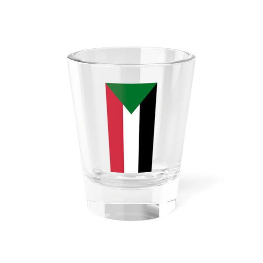 Flag of Sudan vertical flipped (Sudan) Shot Glass 1.5oz 1.5oz - Go Mug Yourself