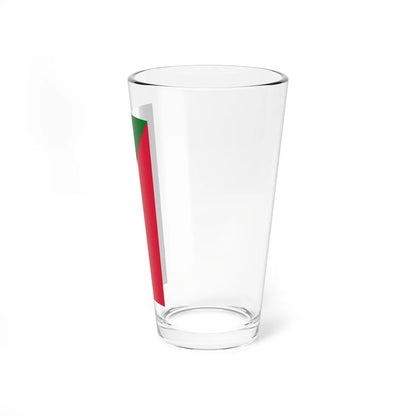 Flag of Sudan vertical (Sudan) Pint Glass 16oz - Go Mug Yourself