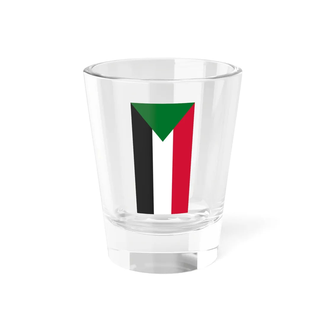 Flag of Sudan vertical (Sudan) Shot Glass 1.5oz 1.5oz - Go Mug Yourself