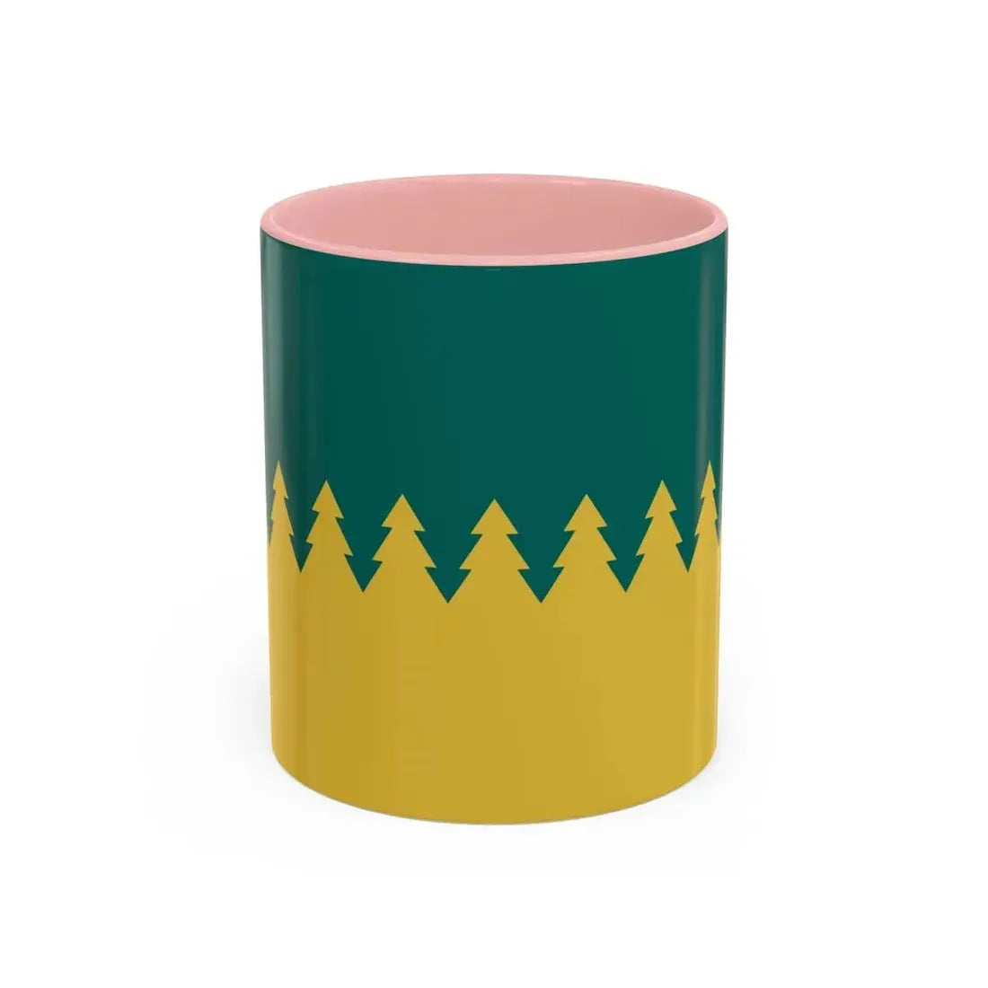 Flag of Sudbury Ontario Canada - Accent Coffee Mug 11oz Pink - Go Mug Yourself