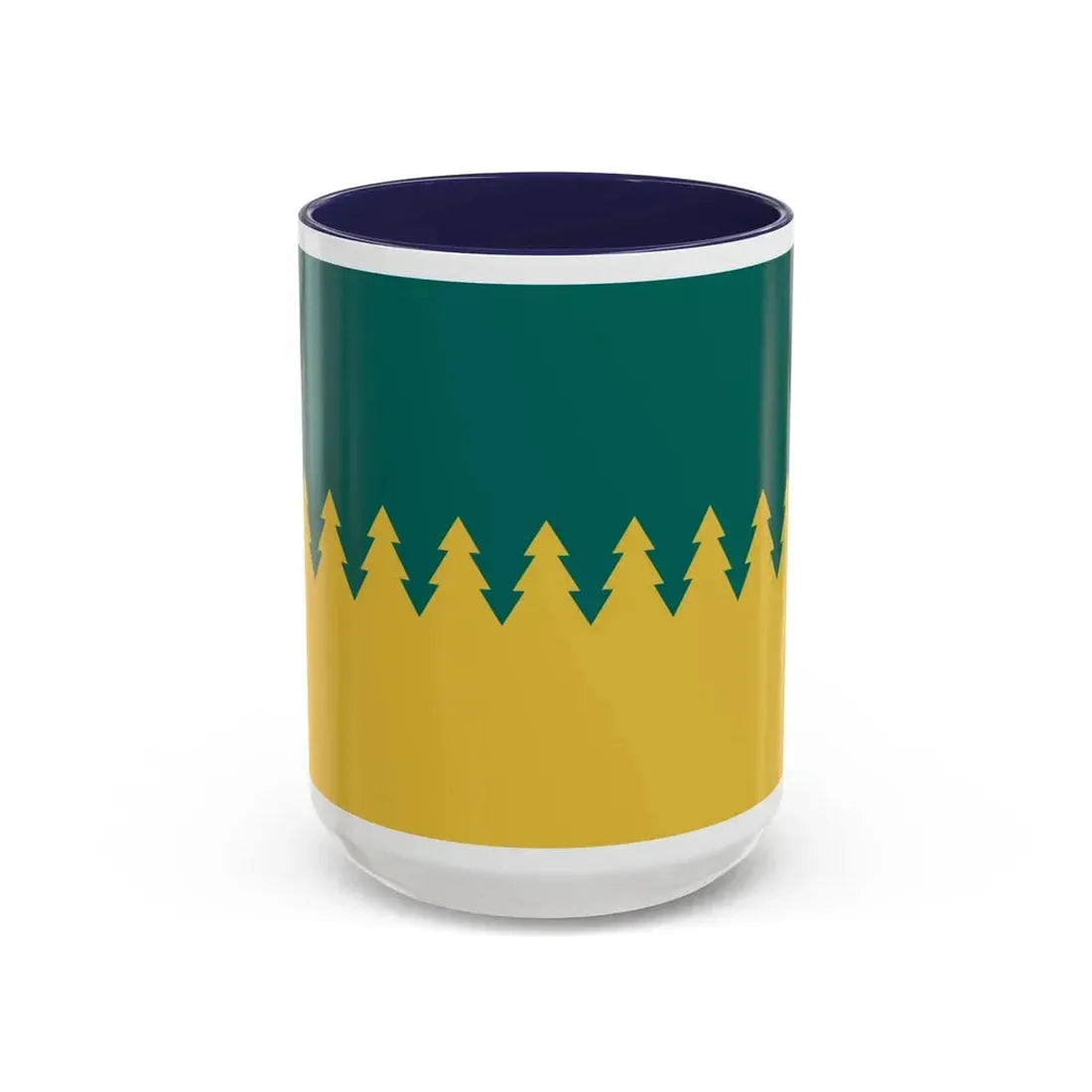Flag of Sudbury Ontario Canada - Accent Coffee Mug 15oz Navy - Go Mug Yourself
