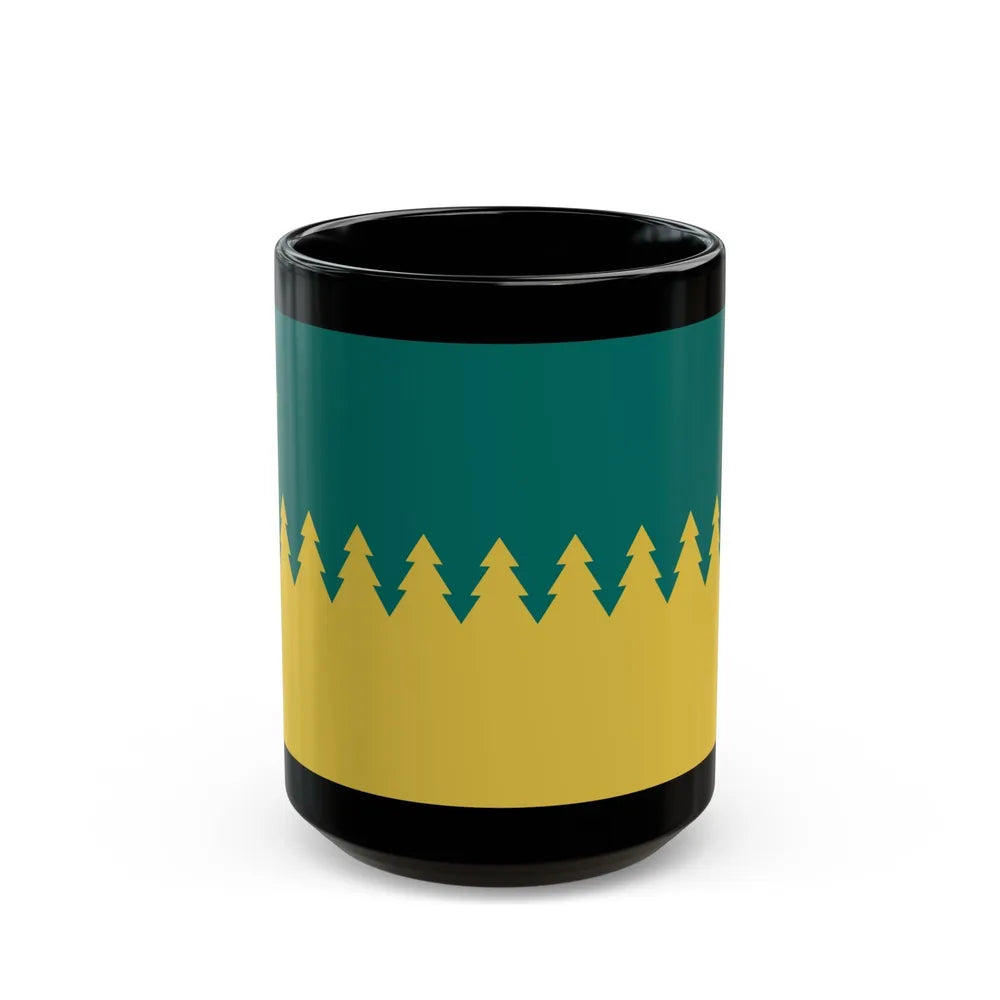 Flag of Sudbury Ontario Canada - Black Coffee Mug-15oz-Go Mug Yourself