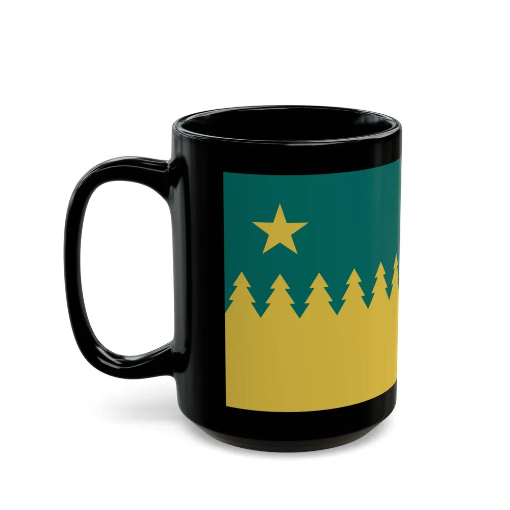 Flag of Sudbury Ontario Canada - Black Coffee Mug-Go Mug Yourself