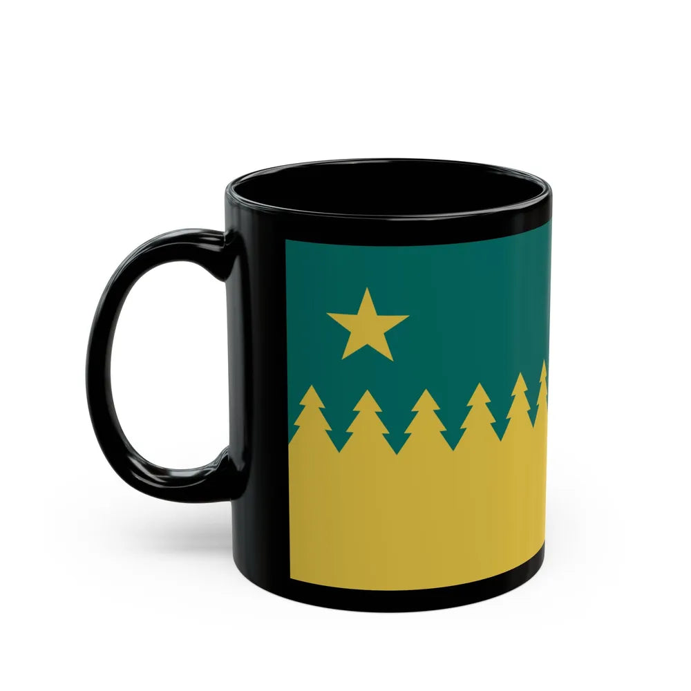 Flag of Sudbury Ontario Canada - Black Coffee Mug-Go Mug Yourself