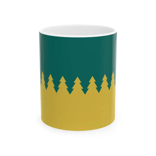 Flag of Sudbury Ontario (Canada) White Coffee Mug 11oz - Go Mug Yourself
