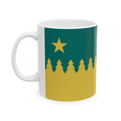 Flag of Sudbury Ontario Canada - White Coffee Mug-Go Mug Yourself