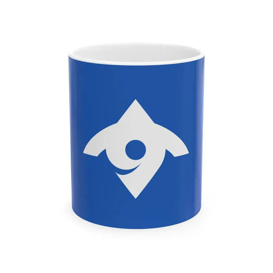Flag of Sue Fukuoka (Japan) White Coffee Mug 11oz - Go Mug Yourself