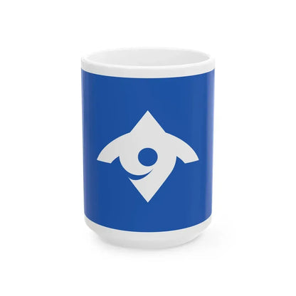 Flag of Sue Fukuoka (Japan) White Coffee Mug 15oz - Go Mug Yourself