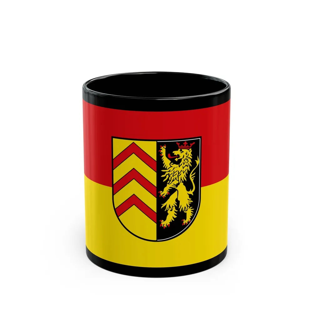 Flag of Suedwestpfalz Germany - Black Coffee Mug-11oz-Go Mug Yourself