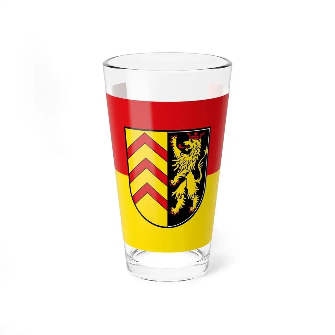 Flag of Suedwestpfalz Germany - Pint Glass 16oz 16oz - Go Mug Yourself