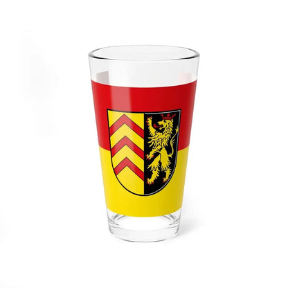 Flag of Suedwestpfalz Germany - Pint Glass 16oz 16oz - Go Mug Yourself