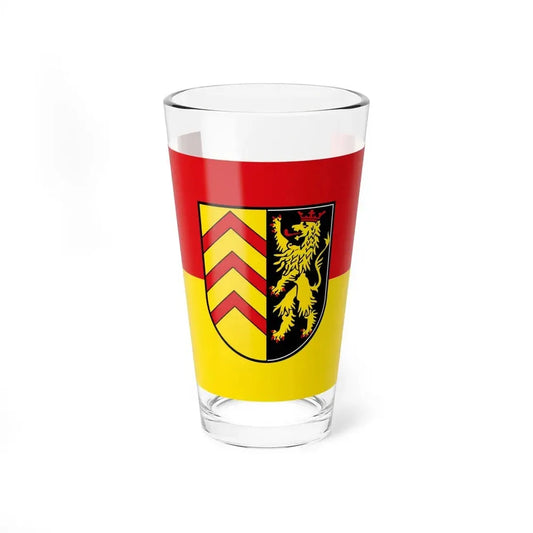 Flag of Suedwestpfalz Germany - Pint Glass 16oz 16oz - Go Mug Yourself