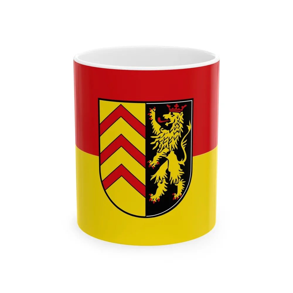 Flag of Suedwestpfalz Germany - White Coffee Mug-11oz-Go Mug Yourself