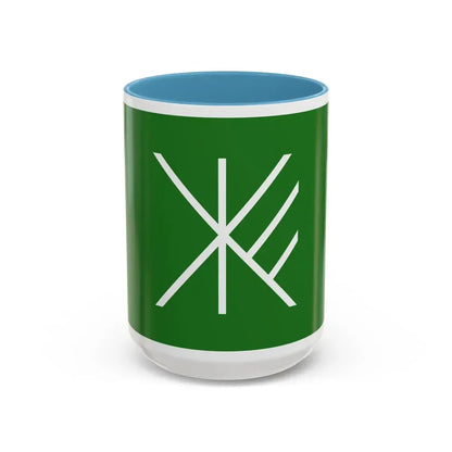 Flag of Suginami Tokyo Japan - Accent Coffee Mug 15oz Light Blue - Go Mug Yourself