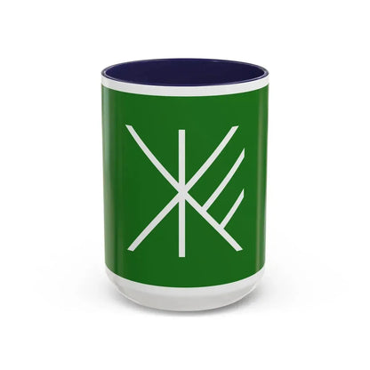Flag of Suginami Tokyo Japan - Accent Coffee Mug 15oz Navy - Go Mug Yourself