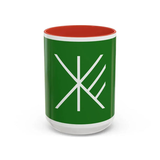 Flag of Suginami Tokyo Japan - Accent Coffee Mug 15oz Red - Go Mug Yourself