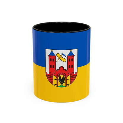 Flag of Suhl Germany - Accent Coffee Mug 11oz Black - Go Mug Yourself