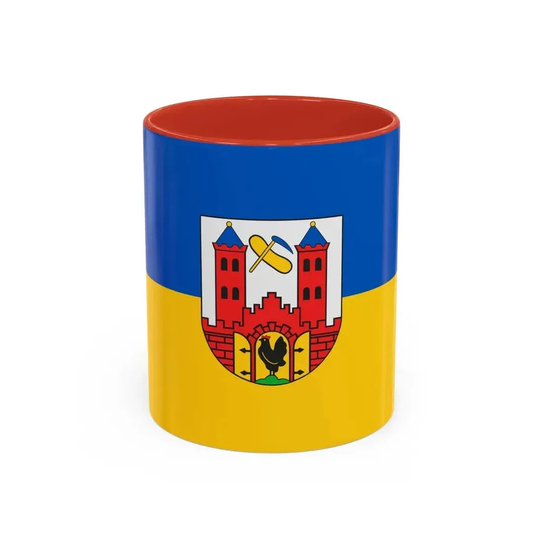 Flag of Suhl Germany - Accent Coffee Mug 11oz Red - Go Mug Yourself