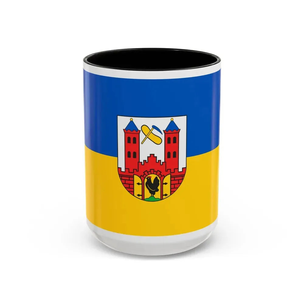 Flag of Suhl Germany - Accent Coffee Mug 15oz Black - Go Mug Yourself