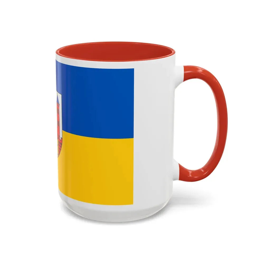 Flag of Suhl Germany - Accent Coffee Mug - Go Mug Yourself