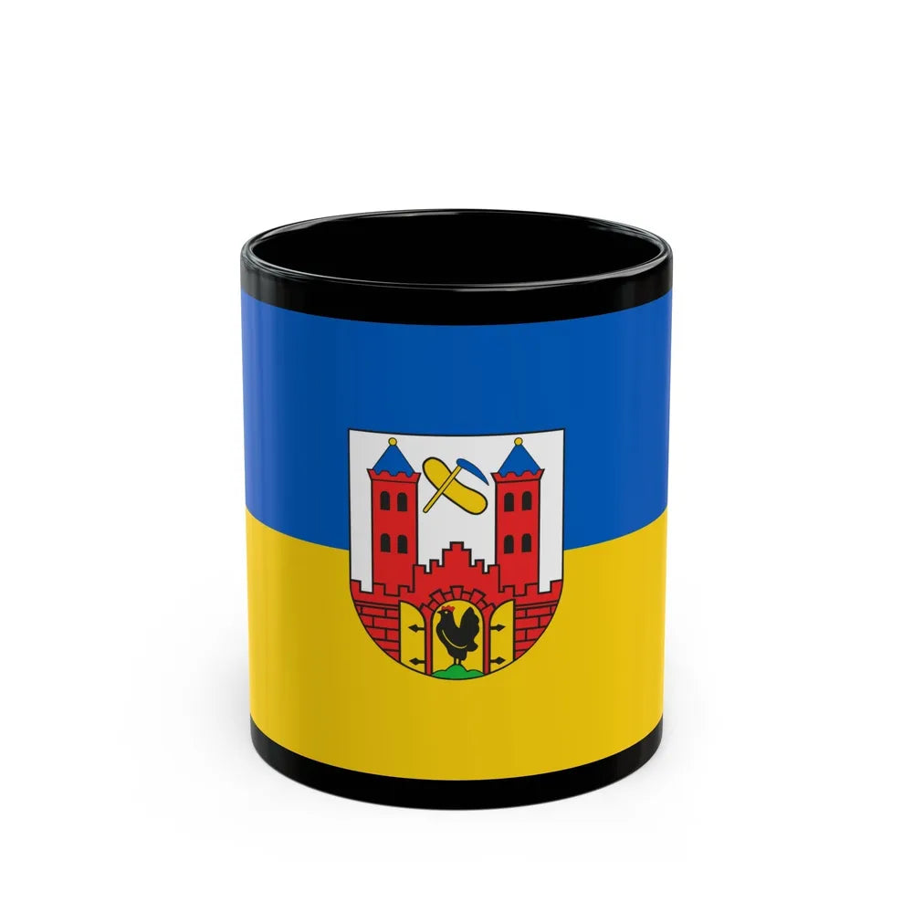 Flag of Suhl Germany - Black Coffee Mug-11oz-Go Mug Yourself