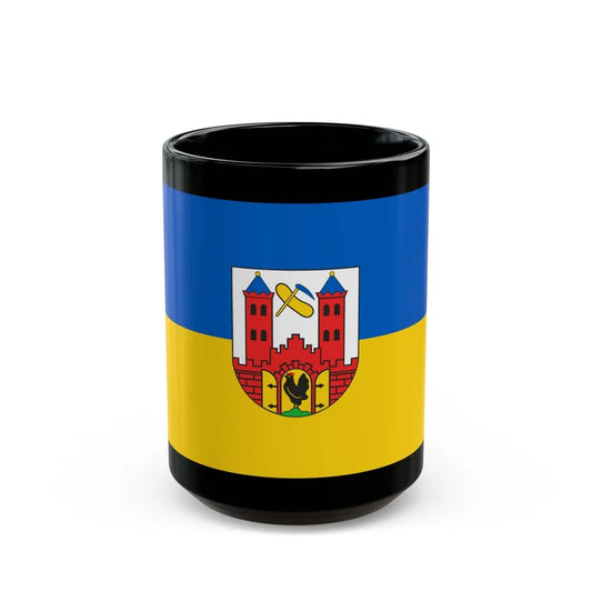 Flag of Suhl Germany - Black Coffee Mug-15oz-Go Mug Yourself