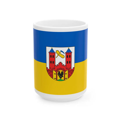 Flag of Suhl Germany - White Coffee Mug-15oz-Go Mug Yourself