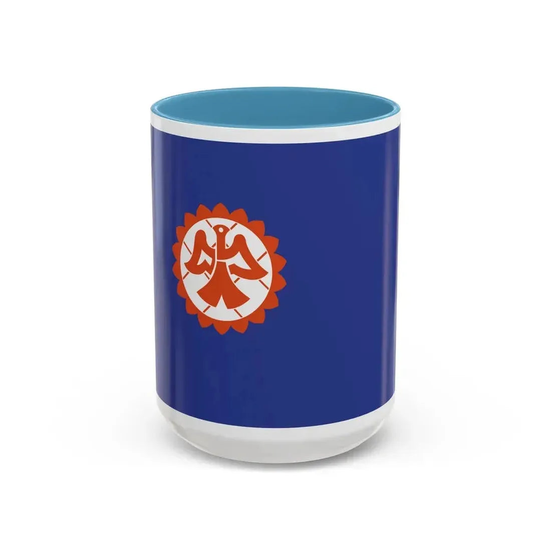 Flag of Suita Osaka Japan - Accent Coffee Mug 15oz Light Blue - Go Mug Yourself