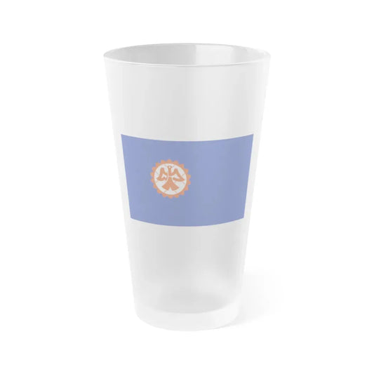 Flag of Suita Osaka Japan - Frosted Pint Glass 16oz 16oz Frosted - Go Mug Yourself