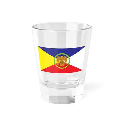 Flag of Sukhbaatar district Ulaanbaatar (Mongolia) Shot Glass 1.5oz 1.5oz - Go Mug Yourself