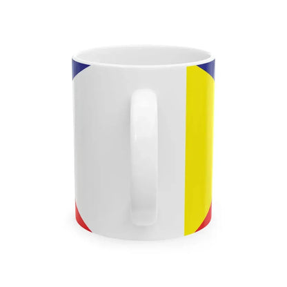 Flag of Sukhbaatar district Ulaanbaatar (Mongolia) White Coffee Mug - Go Mug Yourself