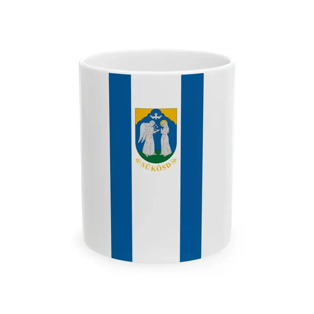 Flag of Sukosd (Hungary) White Coffee Mug 11oz - Go Mug Yourself