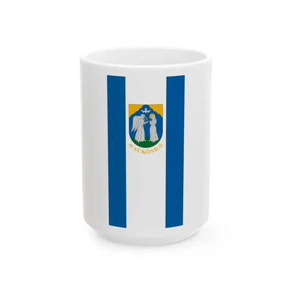 Flag of Sukosd (Hungary) White Coffee Mug 15oz - Go Mug Yourself