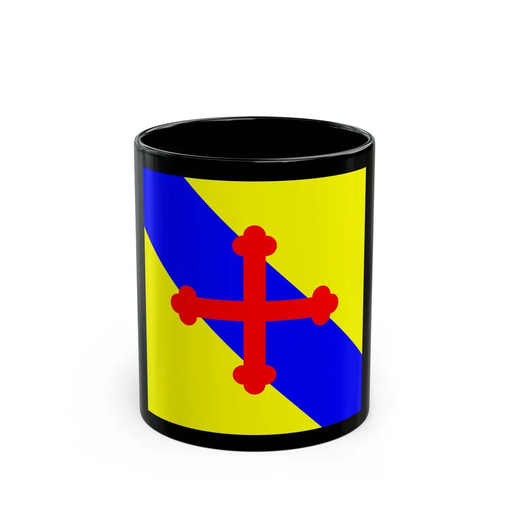 Flag of Sullens Switzerland - Black Coffee Mug-11oz-Go Mug Yourself