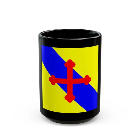 Flag of Sullens Switzerland - Black Coffee Mug 15oz - Go Mug Yourself