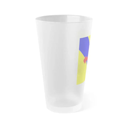 Flag of Sullens Switzerland - Frosted Pint Glass 16oz - Go Mug Yourself