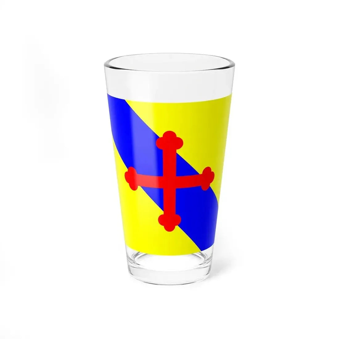 Flag of Sullens Switzerland - Pint Glass 16oz 16oz - Go Mug Yourself