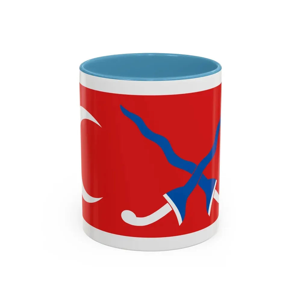 Flag of Sultanate of Mataram Malaysia - Accent Coffee Mug 11oz Light Blue - Go Mug Yourself
