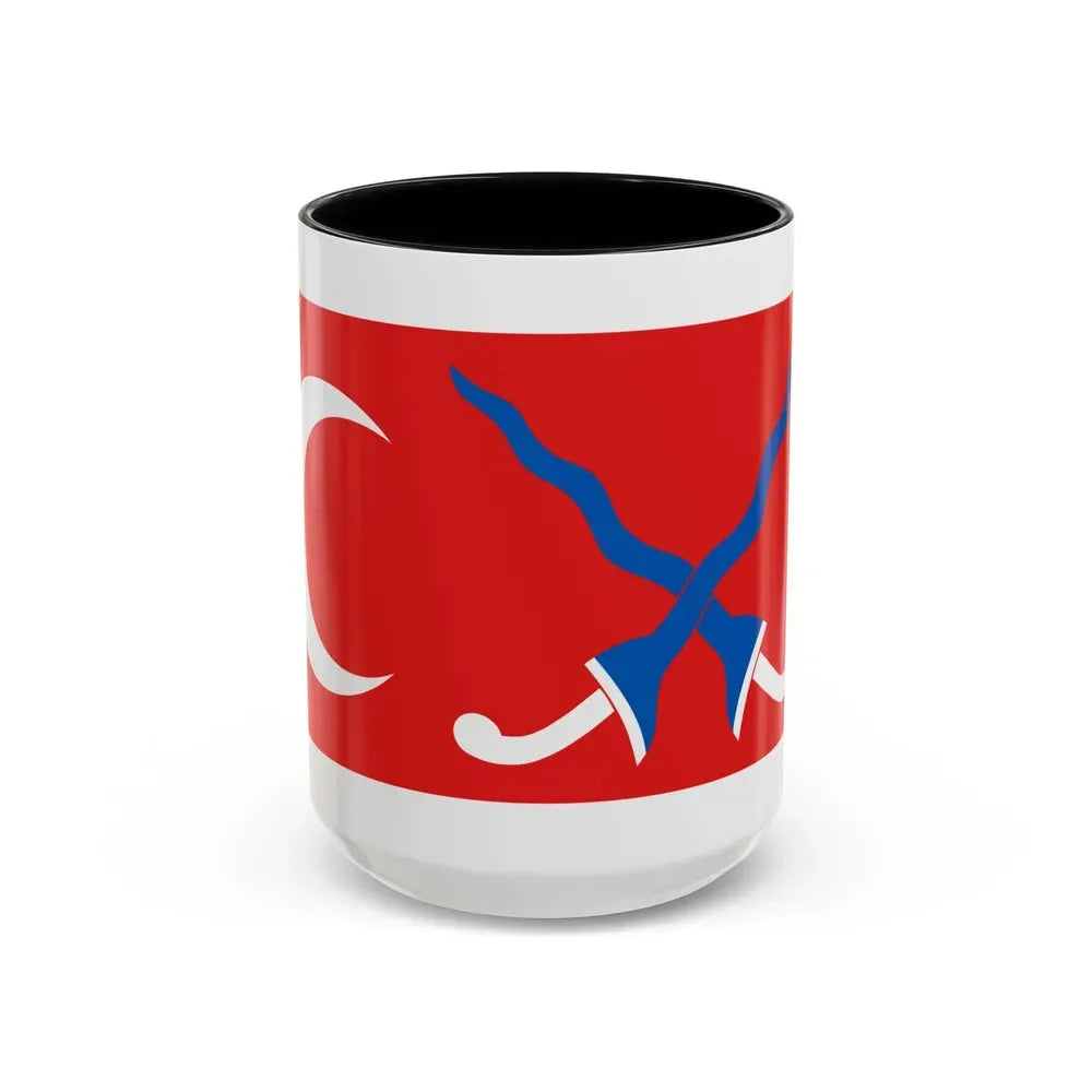 Flag of Sultanate of Mataram Malaysia - Accent Coffee Mug 15oz Black - Go Mug Yourself
