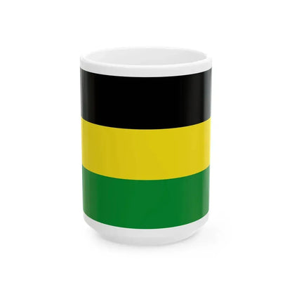 Flag of Sultanate of Siak Sri Indrapura (Indonesia) White Coffee Mug 15oz - Go Mug Yourself