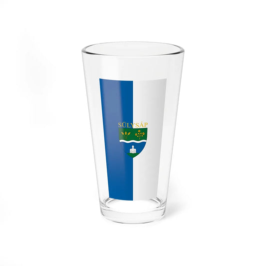Flag of Sulysap vertical (Hungary) Pint Glass 16oz 16oz - Go Mug Yourself