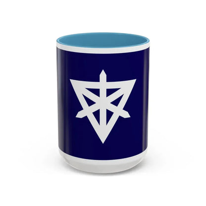 Flag of Sumida Tokyo Japan - Accent Coffee Mug 15oz Light Blue - Go Mug Yourself
