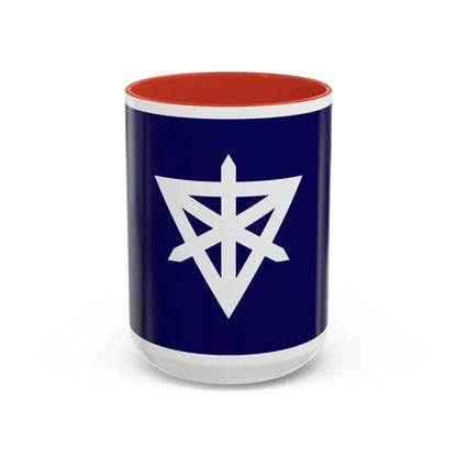 Flag of Sumida Tokyo Japan - Accent Coffee Mug 15oz Red - Go Mug Yourself
