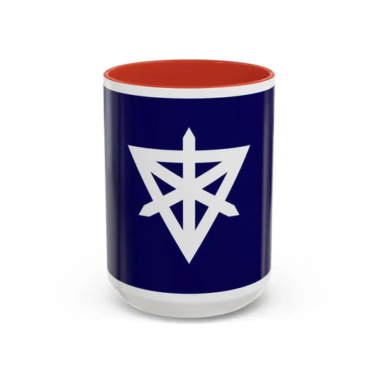 Flag of Sumida Tokyo Japan - Accent Coffee Mug 15oz Red - Go Mug Yourself
