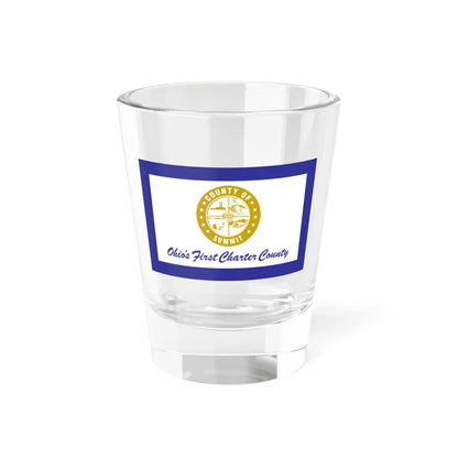 Flag of Summit County Ohio (United States) Shot Glass 1.5oz 1.5oz - Go Mug Yourself