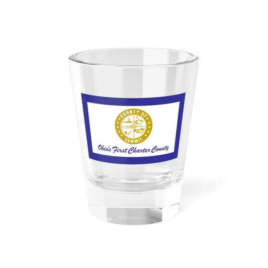 Flag of Summit County Ohio (United States) Shot Glass 1.5oz 1.5oz - Go Mug Yourself