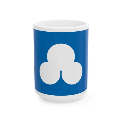 Flag of Sumoto Hyogo (Japan) White Coffee Mug 15oz - Go Mug Yourself